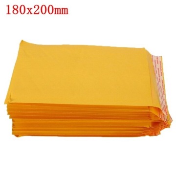 Styl 180x200mm Lot Kraft Paper Bubble Koperty Torb