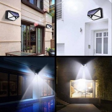 СОЛНЕЧНАЯ ЛАМПА НАСТЕННЫЙ СВЕТИЛЬНИК 100LED ДАТЧИК ДВИЖЕНИЯ