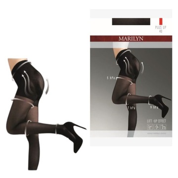 Rajstopy Wyszczuplajace Relaksujące Modelujące MARILYN Plus Up 40 DEN 3-M