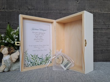 PREZENT NA KOMUNIĘ, BIBLIA, PAMIĄTKA, GRAWER