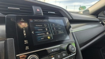 Honda Civic X Hatchback 5d 1.0 VTEC TURBO 126KM 2019 Honda Civic biala perla 1,0 i-vtec ledy duza navi, zdjęcie 12