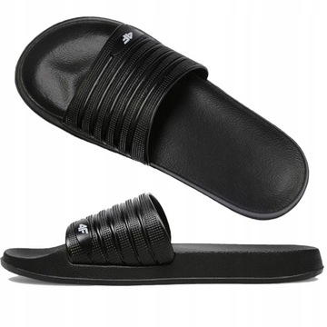 4F МУЖСКИЕ ТАПОЧКИ ДЛЯ БАССЕЙНА ДЛЯ ПЛЯЖА, Спортивные ЧЕРНЫЕ, размер 42