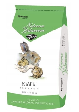 Pasza karma dla królików PREMIUM NUTRENA 25kg tucz matki karmiące