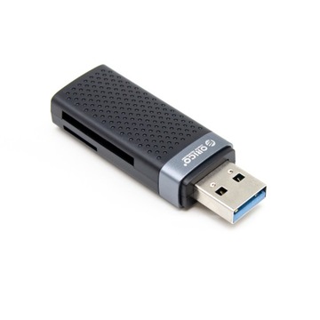 Устройство считывания карт Orico SD и microSD USB A 3.1, черный, маленький, Windows Linux Mac
