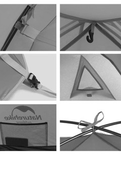Naturehike P-Series 2 УФ-палатка NH18Z022-P