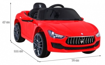 Детский Maserati Ghibli на аккумуляторе Красный + Пульт дистанционного управления + Свободный запуск + E