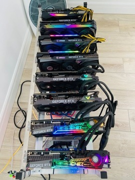 Майнер криптовалюты RTX 3070 500 Mh/s ETH без LHR