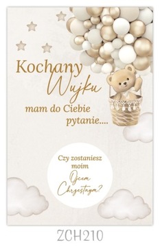 ZDRAPKA Pytanie do Ojca Chrzestnego Prośba, zaproszenie dla chrzestnego