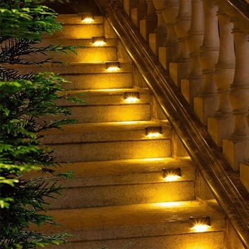 ЛАМПЫ ДЛЯ НАРУЖНЫХ ЛЕСТНИЦ СОЛНЕЧНОЕ БЕСПРОВОДНОЕ ОСВЕЩЕНИЕ ЛЕСТНИЦ 4 шт.