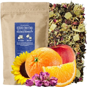 Herbata owocowa OWOCOWY RAJ 50G honey bush jabłko