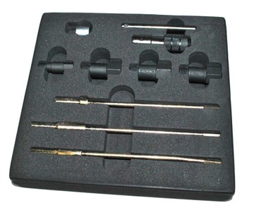 FREZY CZYSZCZENIA GNIAZD ŚWIEC ŻAROWYCH M5-M10 ZESAW WIERTŁA