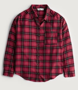 koszula oversized flanelowa krata Hollister L 40