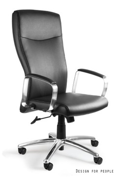 Fotel biurowy gabinetowy skóra ergonomia design