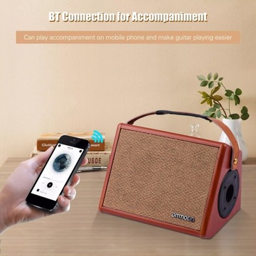 Портативная акустическая гитара ammoon AC-25 25 Вт