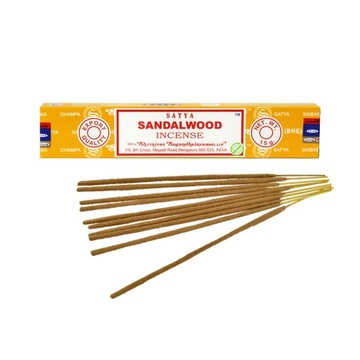 Kadzidełka Indyjskie DRZEWO SANDAŁOWE SANDALWOOD 15g Satya