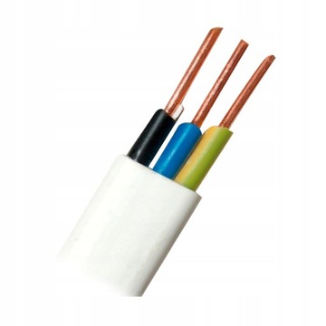 PRZEWÓD KABEL PŁASKI YDYp 3x2,5 750V 1m