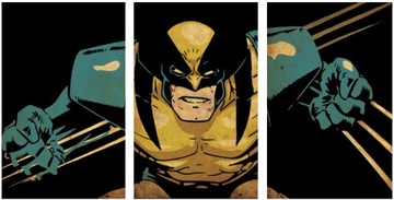 3x OBRAZ NA ŚCIANĘ WOLVERINE 30x40