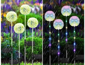 4x СОЛНЕЧНАЯ ЛАМПА ДЛЯ САДА УКРАШЕНИЕ ОДУВШИНКИ 150 LED