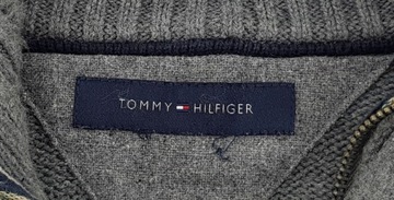 TOMMY HILFIGER SZARY SWETER XL