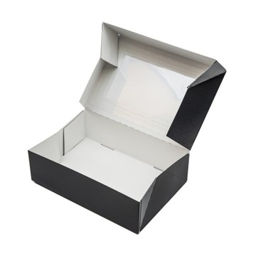 ЧЕРНАЯ коробка Контейнер-коробка упаковочная СУШИ ТОРТ 17х11,5х5см 10шт.