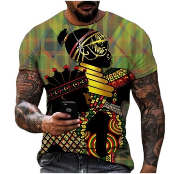 T-SHIRT MĘSKI KOSZULKA 3D Z NADRUKIEM - 20 WZORÓW, L