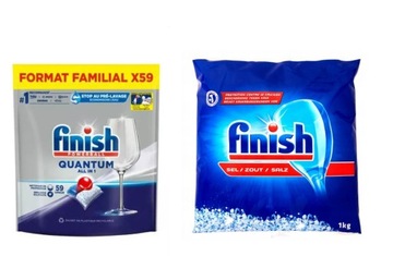 FINISH QUANTUM ZESTAW XXL KAPSUŁKI 59szt + SÓL 1kg