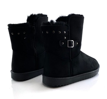 ЧЕРНЫЕ СНЕЖНЫЕ БОТИНКИ CINK ME DM992B, размер 42, БОЛЬШОЙ РАЗМЕР