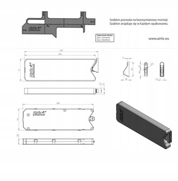 AIRTIC OPEN MECHANIZM BARKOWY SZABLON POPIEL