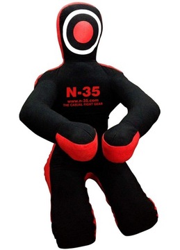 Lalka treningowy MMA,BJJ,Judo,Box, czerwony180cm siedzący (niewypełniony)