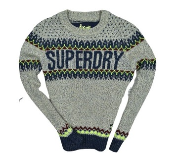 SUPERDRY Knit Sweter Damski Norweski Wool / S