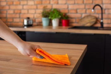 ТКАНЬ ИЗ МИКРОФИБРЫ ТКАНЬ ДЛЯ ЧИСТКИ Мягкая Тряпка для уборки, 4 шт.