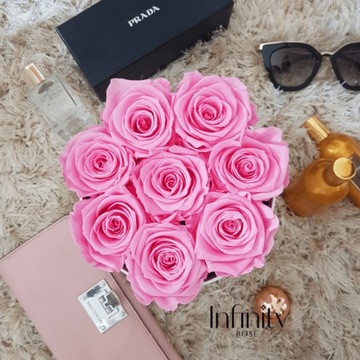 Flower Box naturalne WIECZNE RÓŻE Infinity Rose