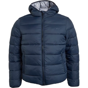 Kurtka Męska Champion 218077BS501 HOODED JACKET Granatowa 2XL