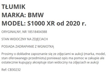 ГЛУШИТЕЛЬ ВЫХЛОПА BMW S 1000 XR S1000XR 20 + K69