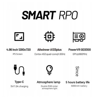 TRIMUI Smart Pro с открытым исходным кодом, 4,96-дюймовый экран