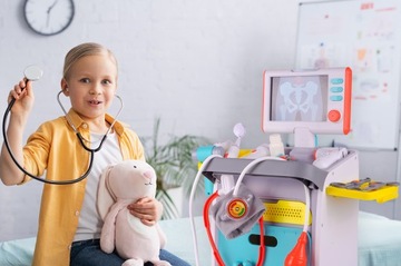 НАБОР МАЛЕНЬКОГО ДОКТОРА, КОЛЯСКА ДОКТОРА, РЕНТГЕН, СТЕТОСКОП, ДЛЯ ДЕТЕЙ