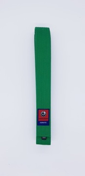 Pas shinkyokushin z naszywką Zielony 280 cm