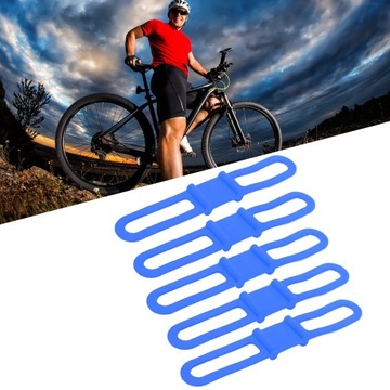 DUUTI 5 шт., держатель для велосипедного фонарика с силиконовым ремешком для велосипеда