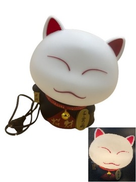 Maneki-Neko Кот Счастья 25см LED ЛАМПА 230В