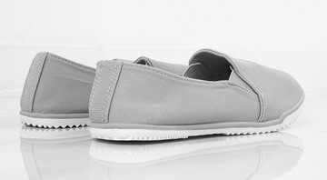 4788 SZARE TENISÓWKI WSUWANE LYCRA SLIP ON 38