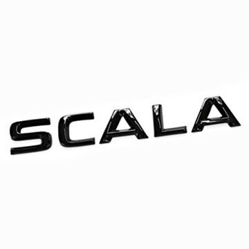 NAPIS SKODA CZARNY NA KLAPĘ TYŁ SCALA