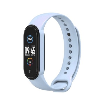 Opaska gumowa do Mi Smart Band 5/6/7 Błękitna