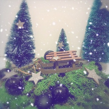 Стеклянные фенечки-подвески BOX 3см ЧЕРНЫЕ 16 шт.