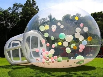 BUBBLE HOUSE DMUCHANIEC DMUCHANY DOMEK Z BALONAMI NA IMPREZE DLA DZIECI