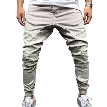 2022 Men Joggers Pants Elastic Waist Slim Hip-hop