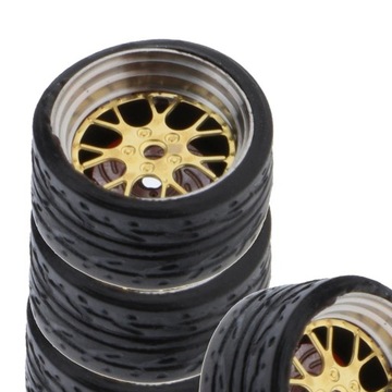 Резиновое автомобильное колесо для моделей радиоуправляемых автомобилей A6 1/64.