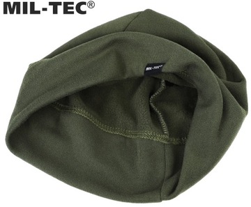 ТЕРМОАКТИВНАЯ ЗИМНЯЯ СПОРТИВНАЯ ШАПКА MIL-TEC BEANIE МЯГКАЯ ДЫШАЩАЯ Оливковая шапка
