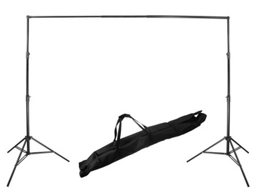 ZESTAW do TEŁ TŁA Belka 124-304cm Statywy 255cm