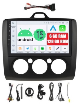 Rádio 2DIN Navigace Android Ford Focus MK2 2 II 6/128 Gb Dsp Carplay Lte