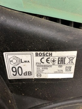 Аккумуляторная газонокосилка Bosch 34 см.